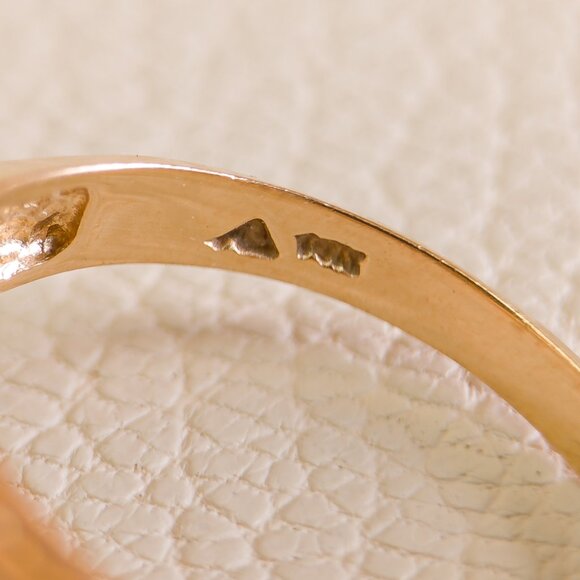 Late ’70s 14K Gold Fancy-Cut Citrine Statement Ring (4.72 g), Size 7.75 - Picture 9 of 15